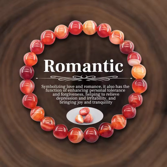 Romantic Red Agate Bracelet