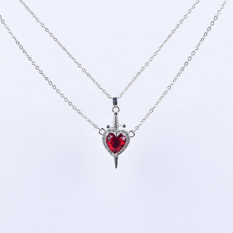 Romantic Red Heart Necklace