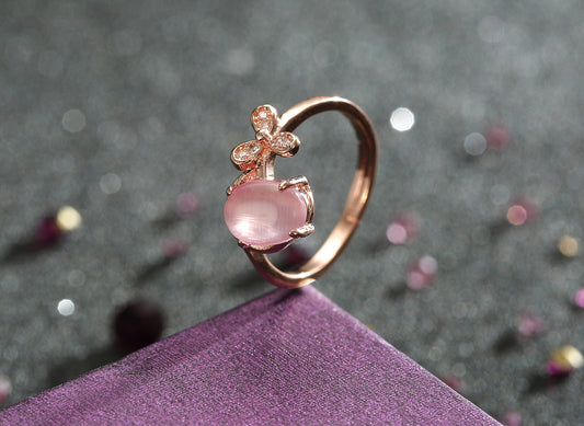 Romantic Rose Quartz Ring