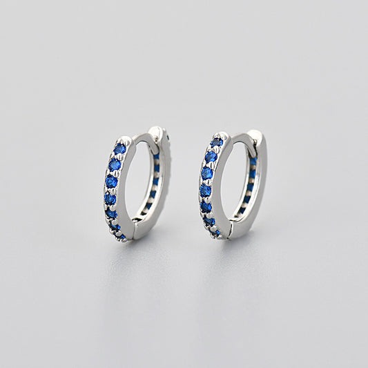 Sapphire Hoop Earrings