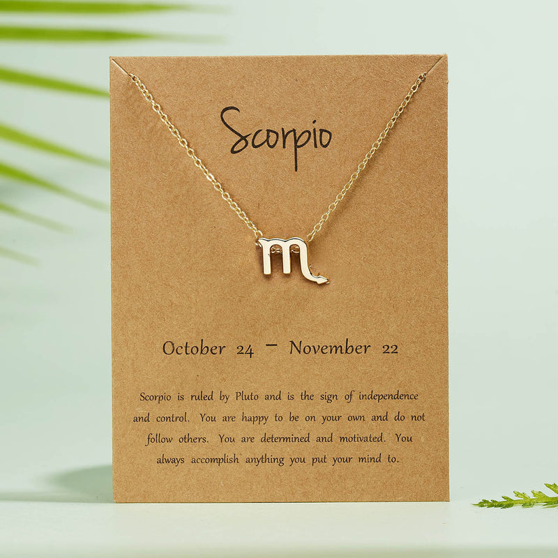 Scorpio Zodiac Necklace