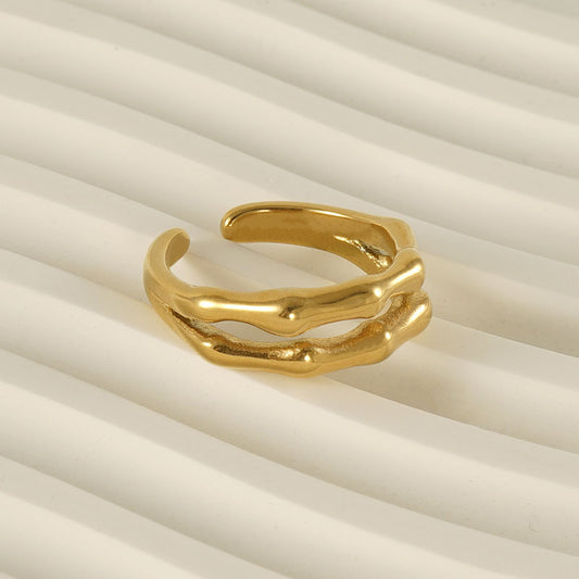 Sculptural Gold Ring