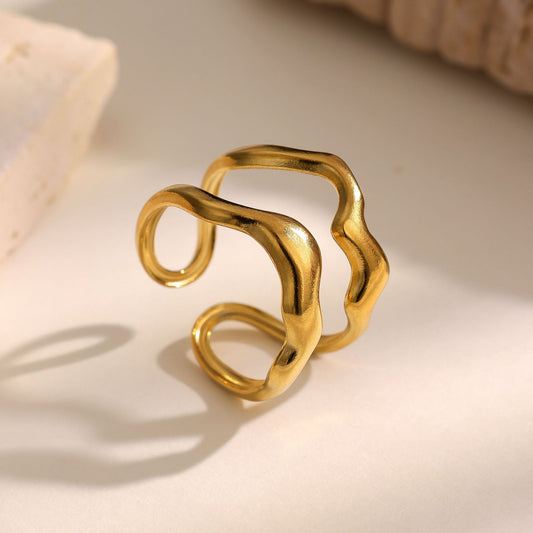 Sculptural Gold Ring