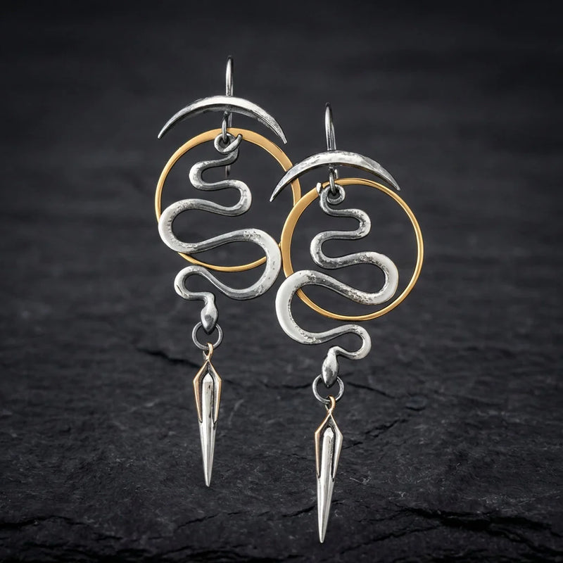 Serpentine Spiral Earrings