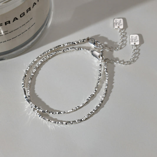 Silver Beaded Bracelet
