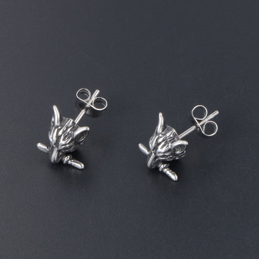 Silver Cactus Earrings