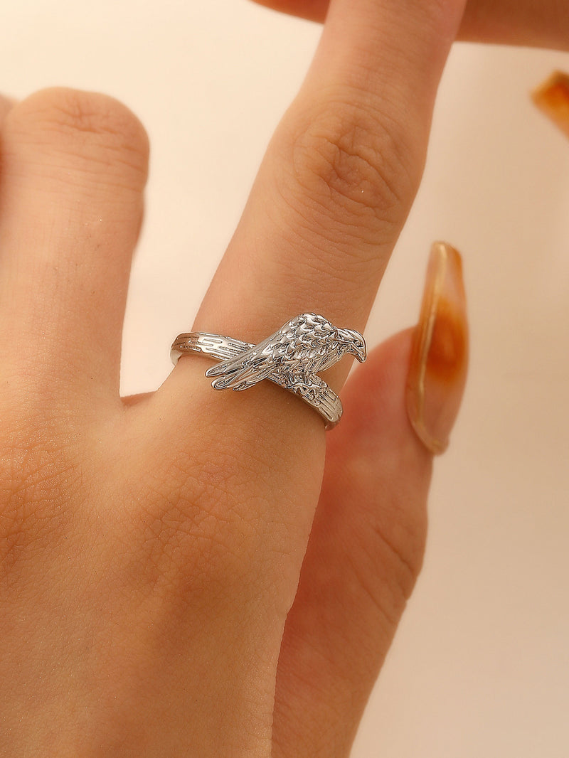 Silver Eagle Ring