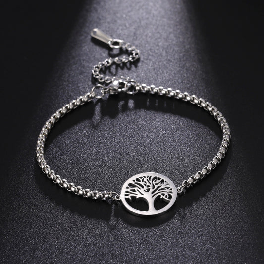 Silver Tree Of Life Bracelet