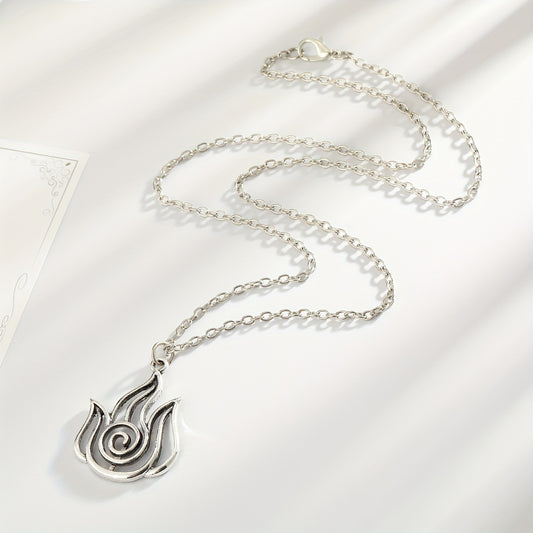 Spiral Flame Necklace