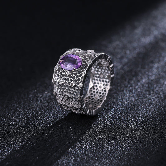 Statement Amethyst Ring