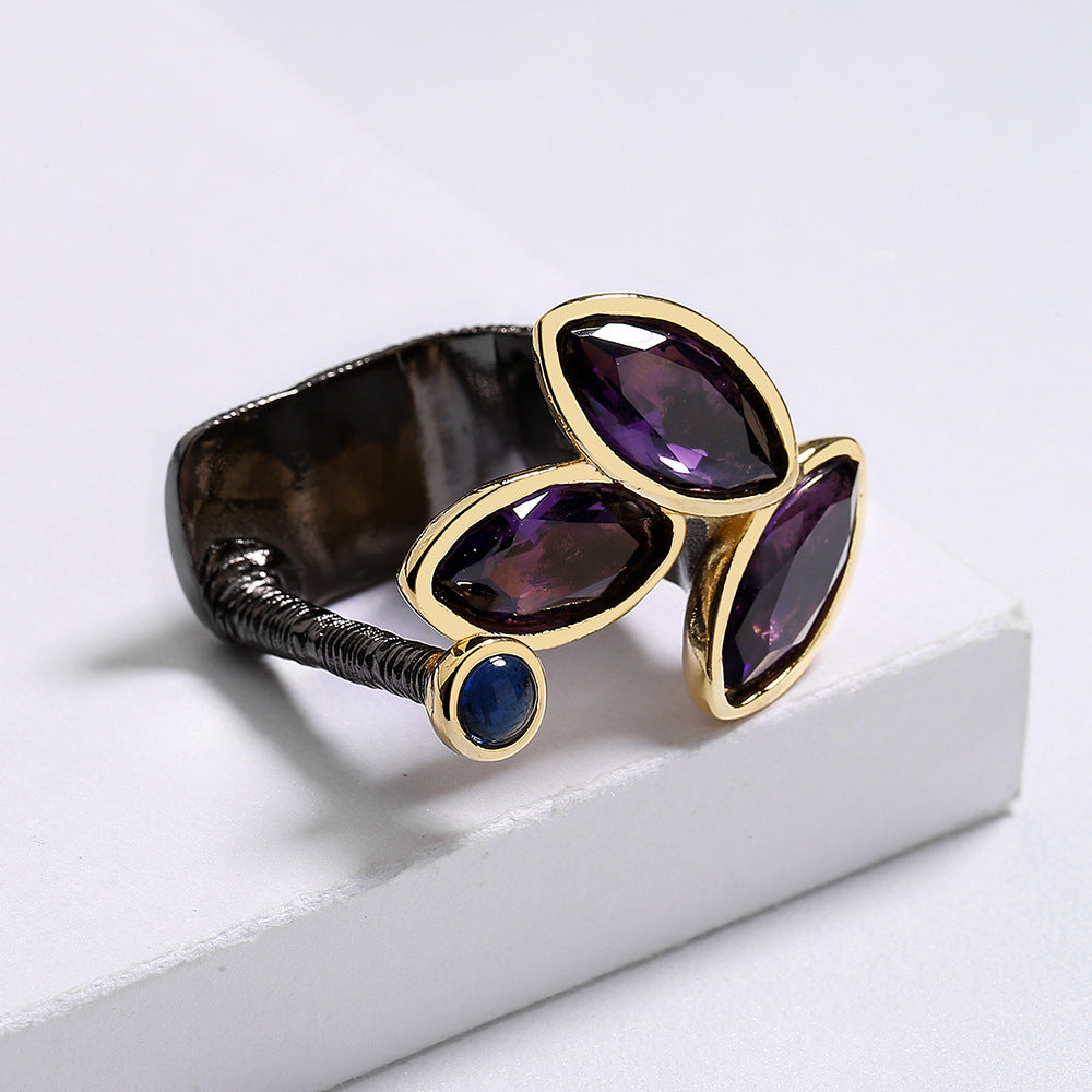 Statement Amethyst Ring