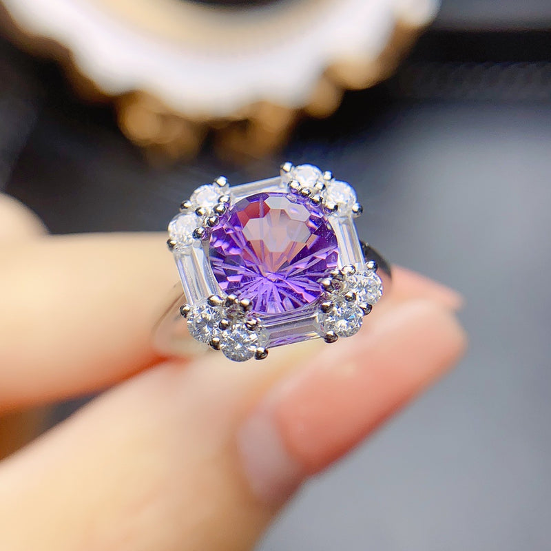 Statement Amethyst Ring