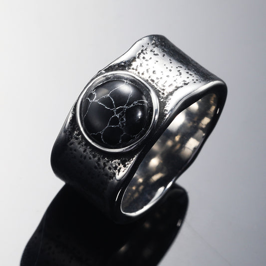 Statement Black Tourmaline Ring