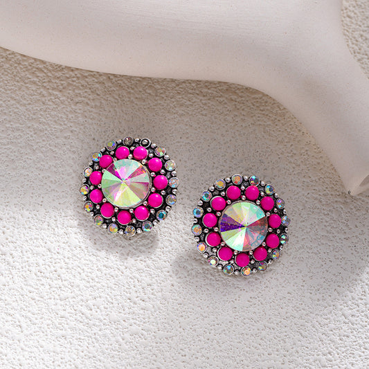 Statement Fuchsia Earrings