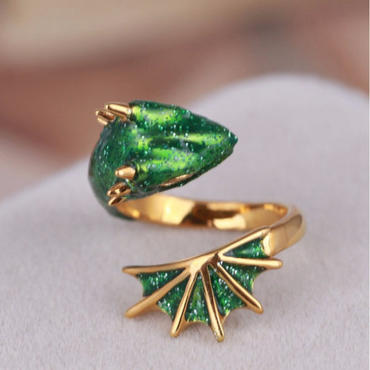 Statement Green Emerald Ring