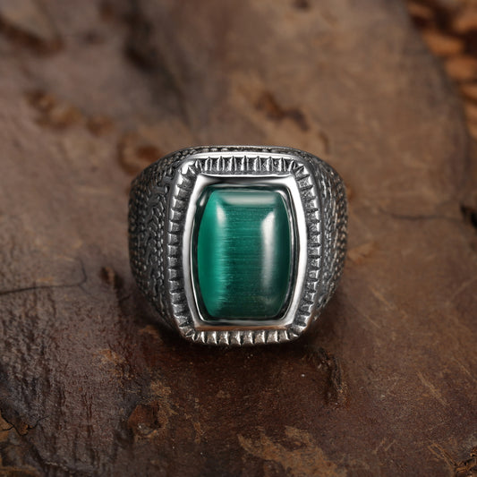 Statement Malachite Ring