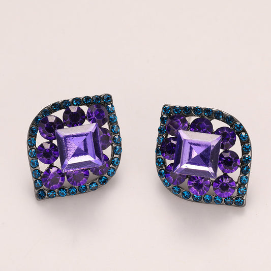 Statement Purple Earrings