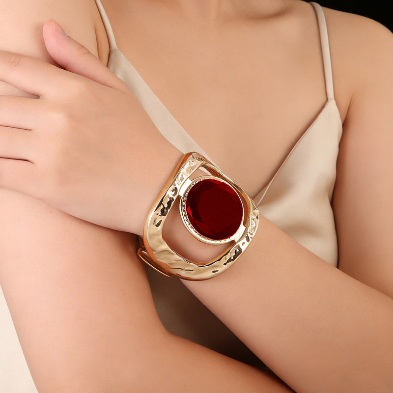Statement Ruby Bracelet