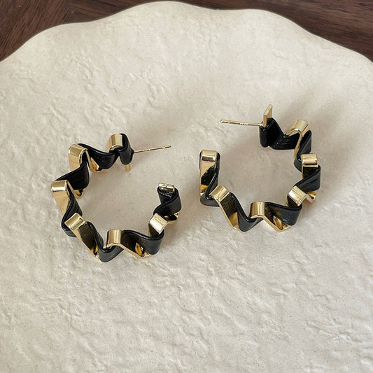 Statement Twisted Hoop Earrings