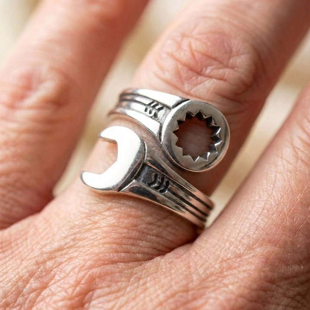 Sterling Silver Wrench Ring