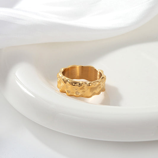 Textured Gold Ring