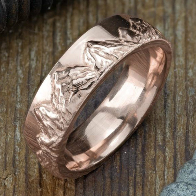 Textured Rose Gold Ring