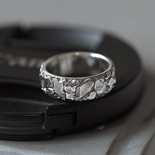 Textured Silver Ring