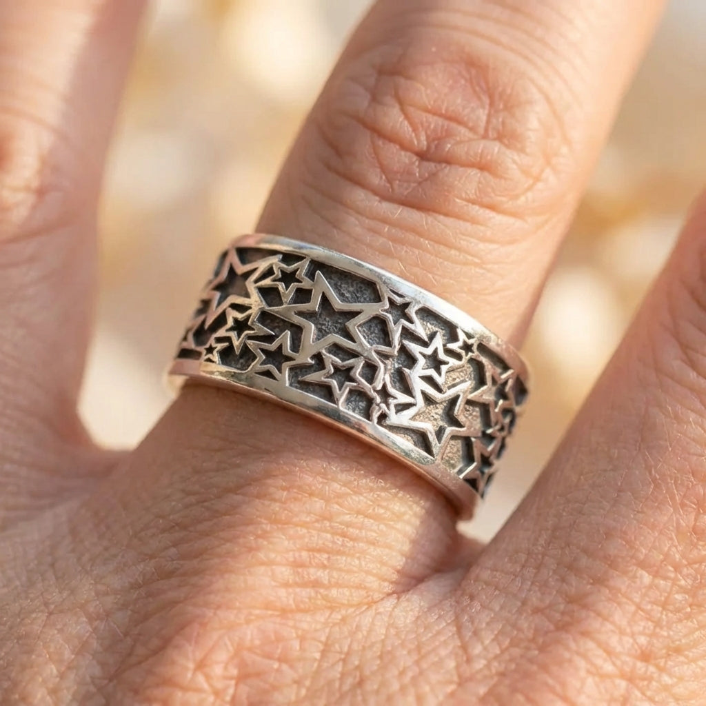 Vintage Star Lace Ring