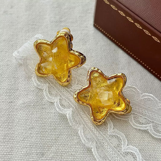 Vintage Amber Earrings