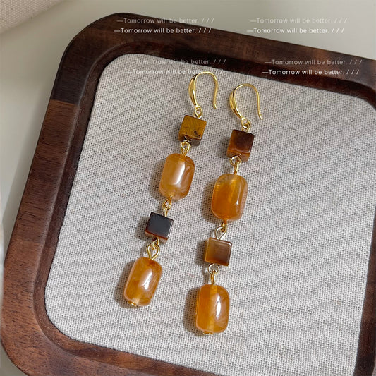 Vintage Amber Earrings