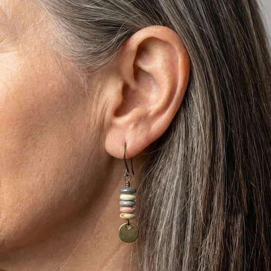 Vintage Beaded Dangle Earrings