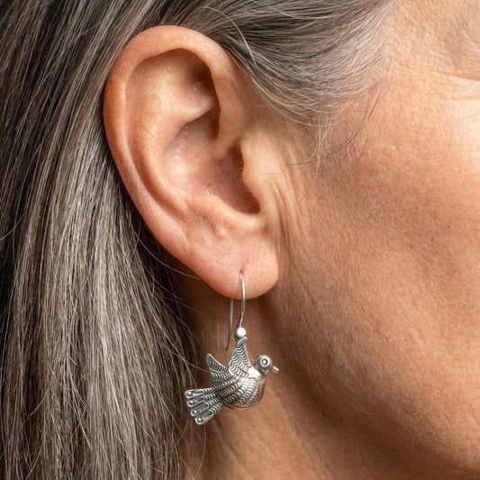 Vintage Bird Dangle Earrings