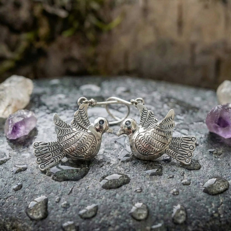 Vintage Bird Dangle Earrings