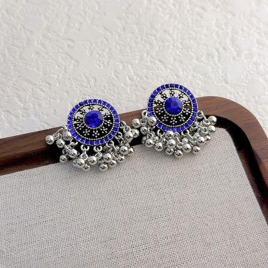 Vintage Blue Sapphire Earrings