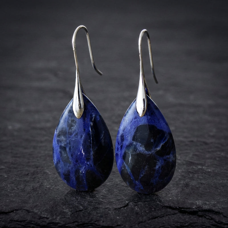 Vintage Blue Stone Earrings