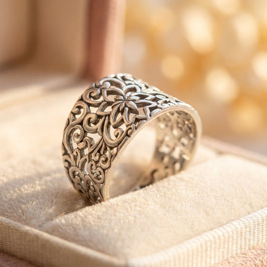 Vintage Bohemian Flower Ring