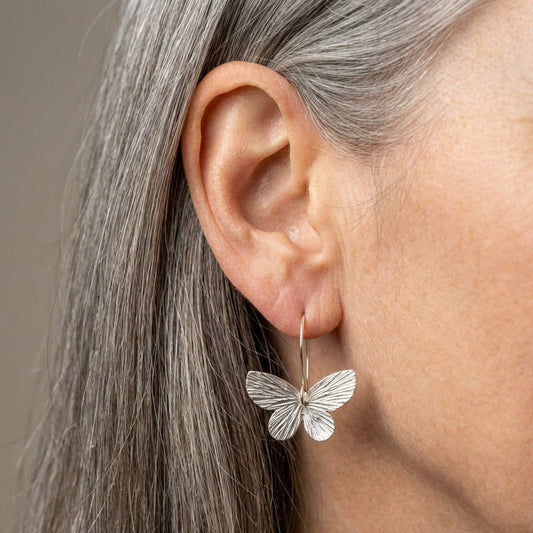 Vintage Butterfly Dangle Earrings
