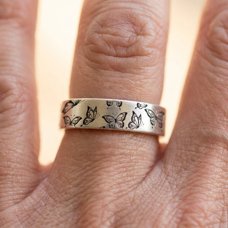 Vintage Butterfly Soul Ring