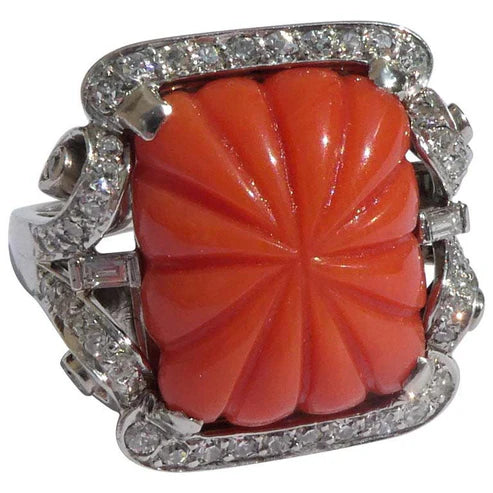 Vintage Coral Ring