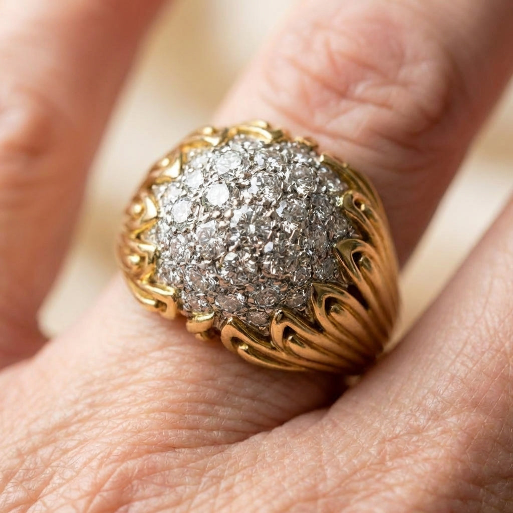 Vintage Diamond Claw Ring