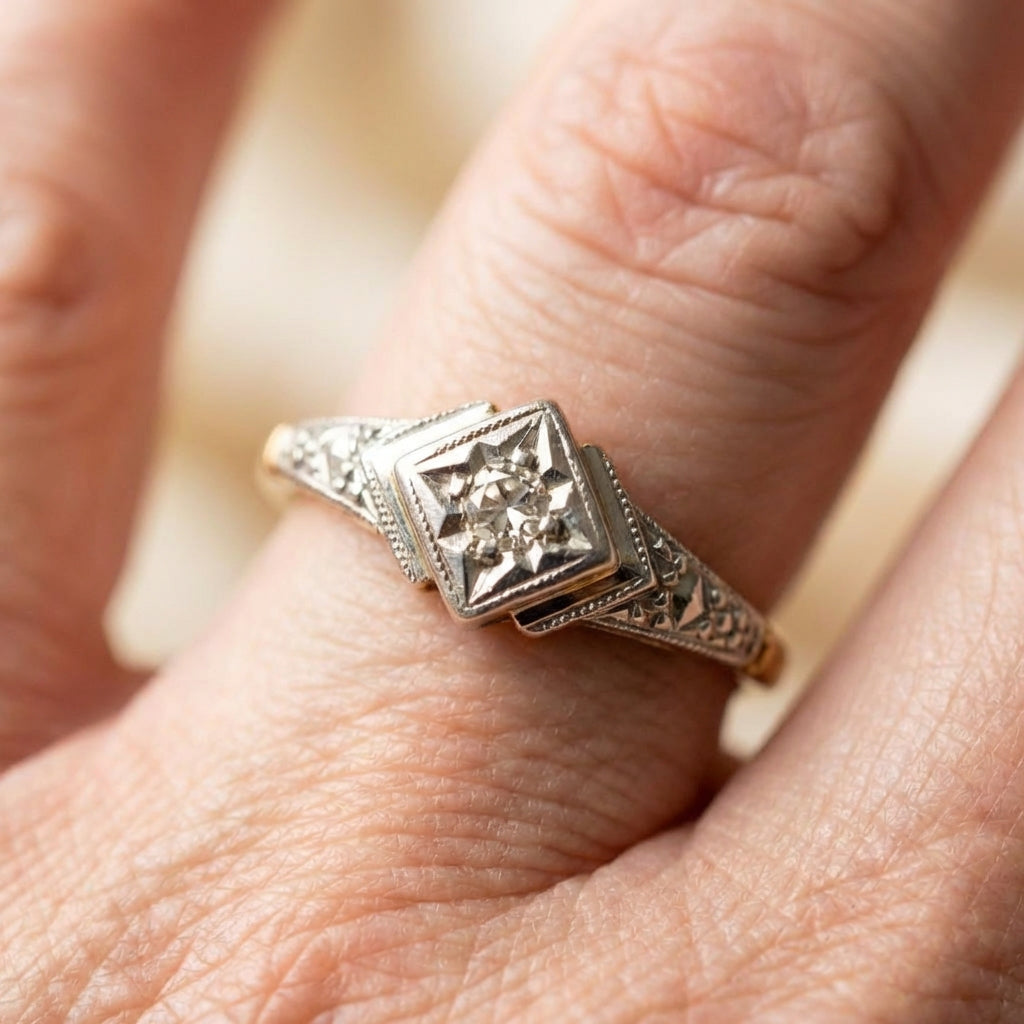 Vintage Diamond Engagement Ring