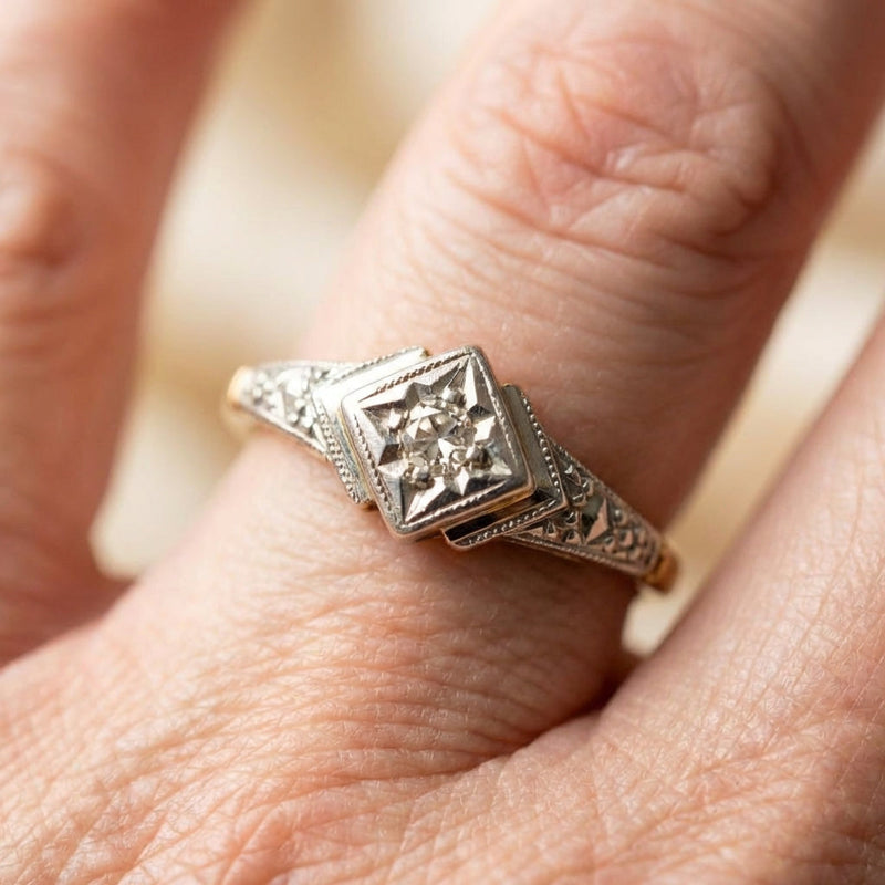 Vintage Diamond Engagement Ring