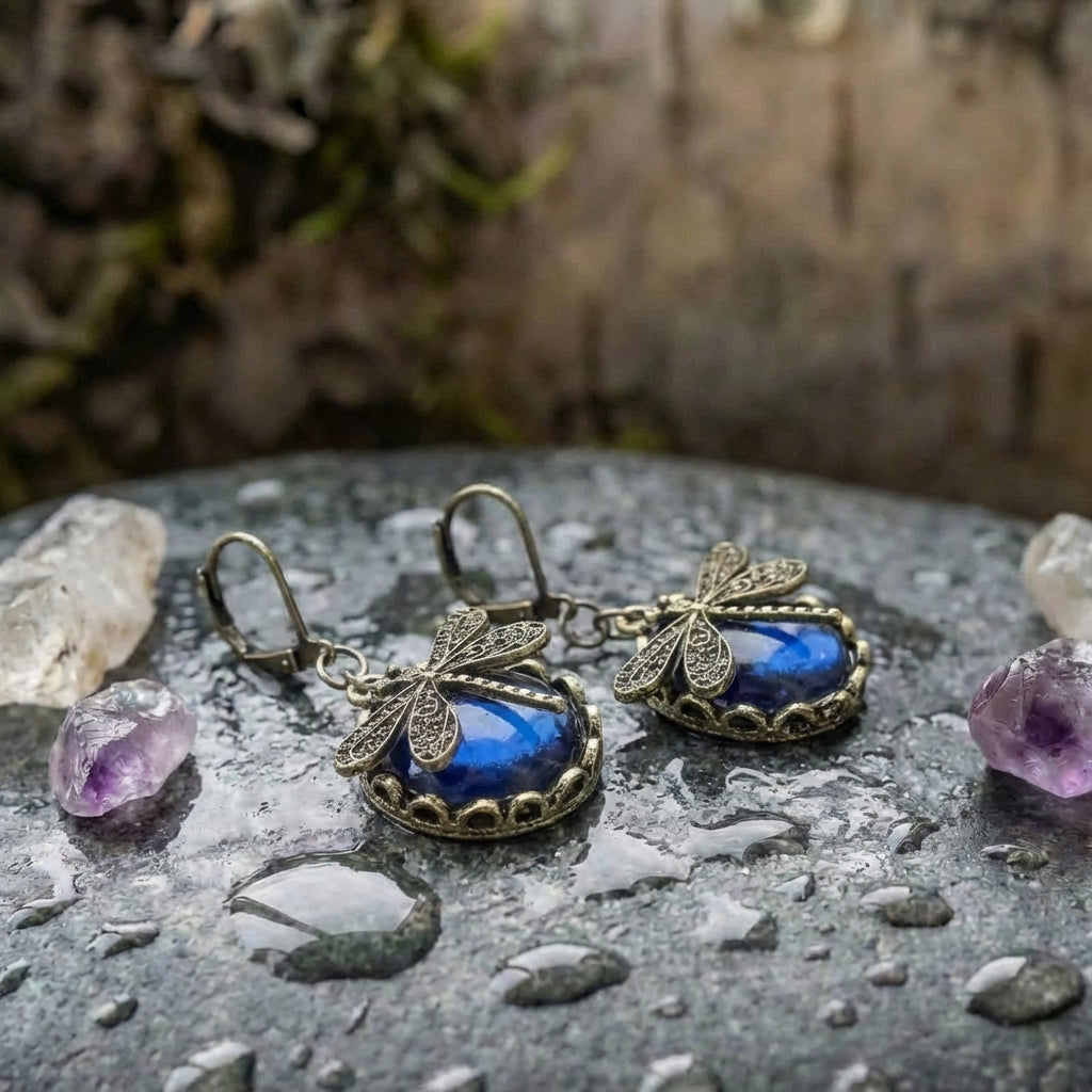 Vintage Dragonfly Earrings