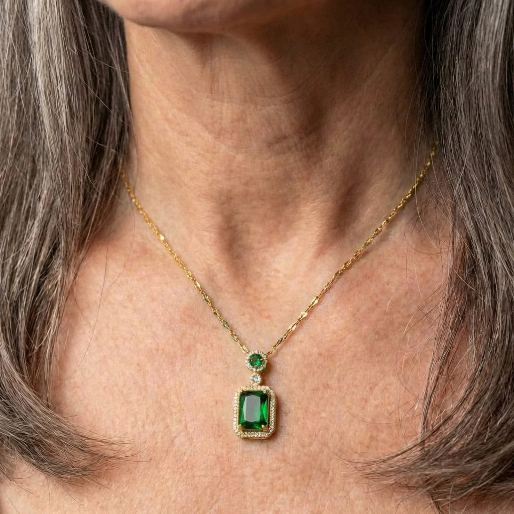 Vintage Emerald Pendant