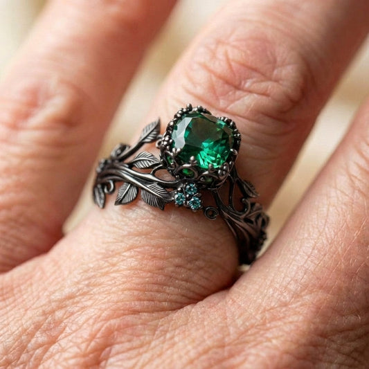 Vintage Emerald Statement Ring