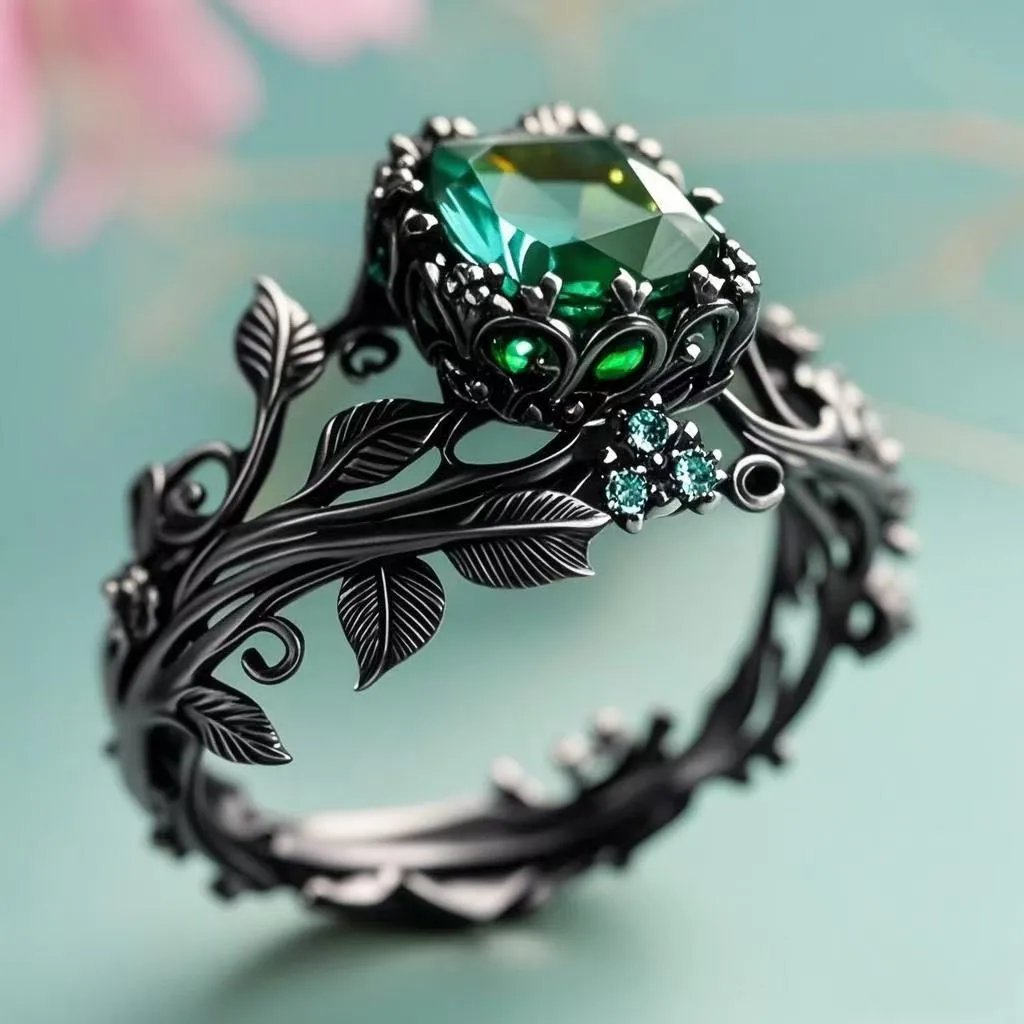 Vintage Emerald Statement Ring