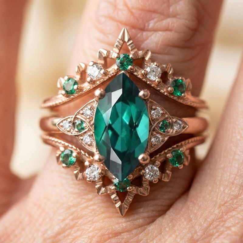 Vintage Emerald Statement Ring