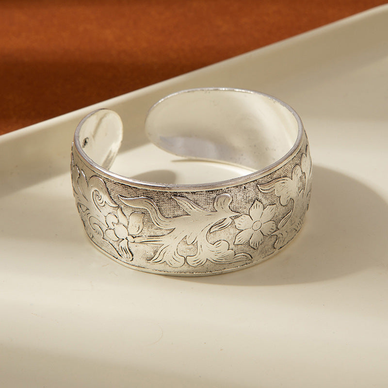 Vintage Engraved Cuff Bracelet