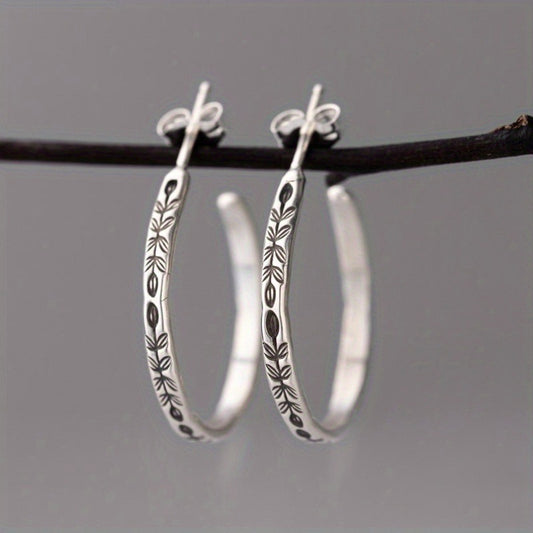 Vintage Etched Earrings
