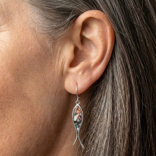 Vintage Fish Dangle Earrings